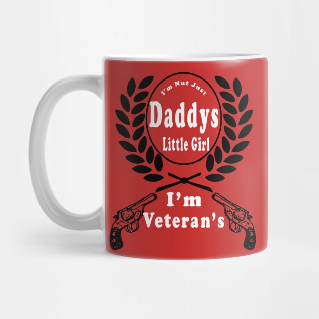 Daddys Little Girl Veteran Dad Veterans Day Gift Shirt by we4you